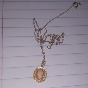 12k cameo necklace